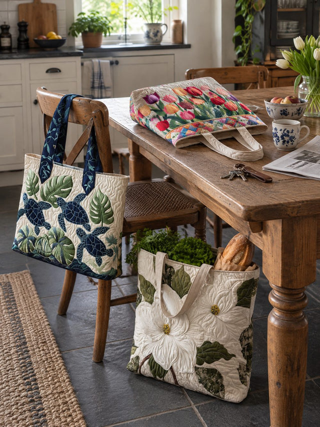 Keuken met gewatteerde shoppers
