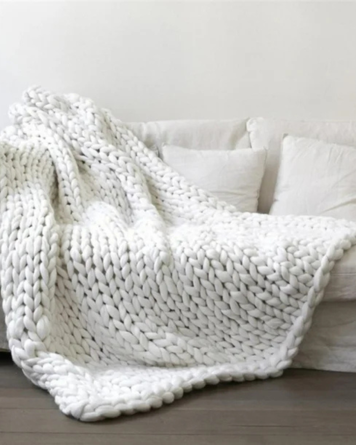 Handgebreid Chunky Plaid – Dik Gebreide Deken in Zachte Chenille voor Bank en Bed | Seveu