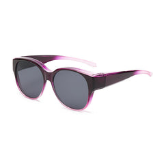 Overzet zonnebril met cat-eye montuur en getinte glazen