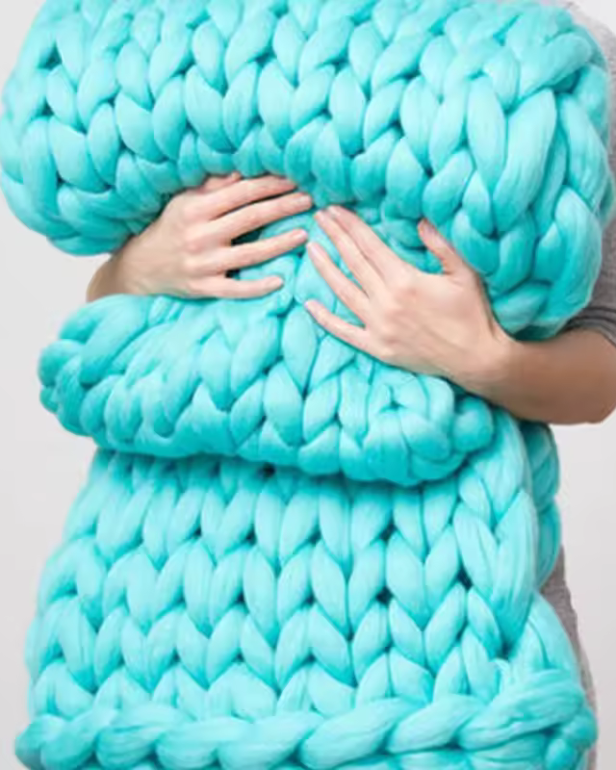 Handgebreid Chunky Plaid – Dik Gebreide Deken in Zachte Chenille voor Bank en Bed | Seveu
