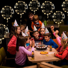 Transparante LED ballonnen met warm wit licht