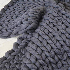 Handgebreid Chunky Plaid – Dik Gebreide Deken in Zachte Chenille voor Bank en Bed | Seveu