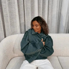 Oversized jas voor dames in stoere, casual stijl