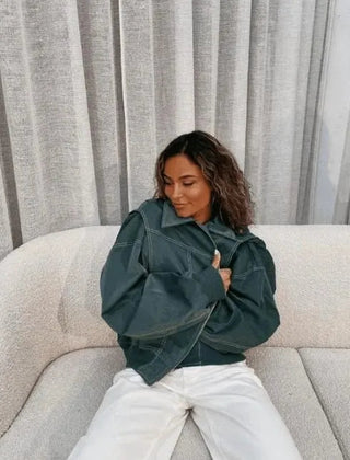 Oversized jas voor dames in stoere, casual stijl