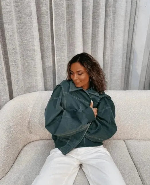 Oversized jas voor dames in stoere, casual stijl