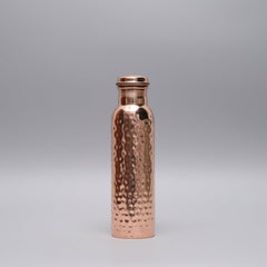 Koperkleurige gehamerde waterfles 800 ml
