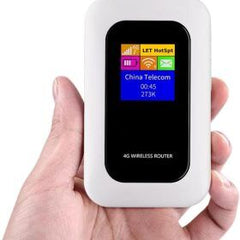 Compacte mobiele wifi router met LED-display