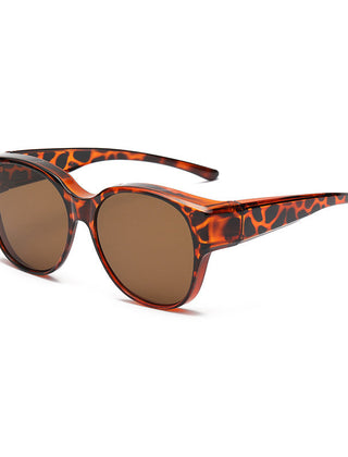 Overzet zonnebril met cat-eye montuur en getinte glazen