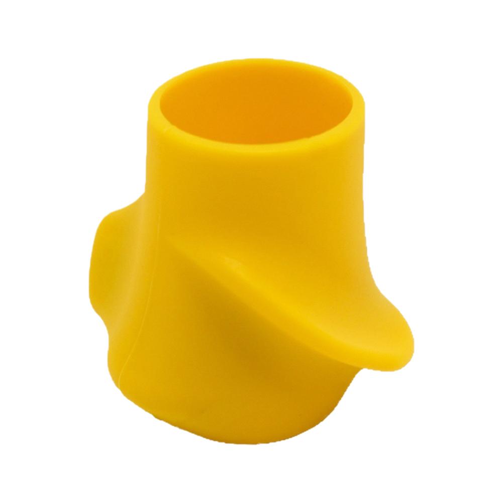Siliconen grip trainer om een racketgrip