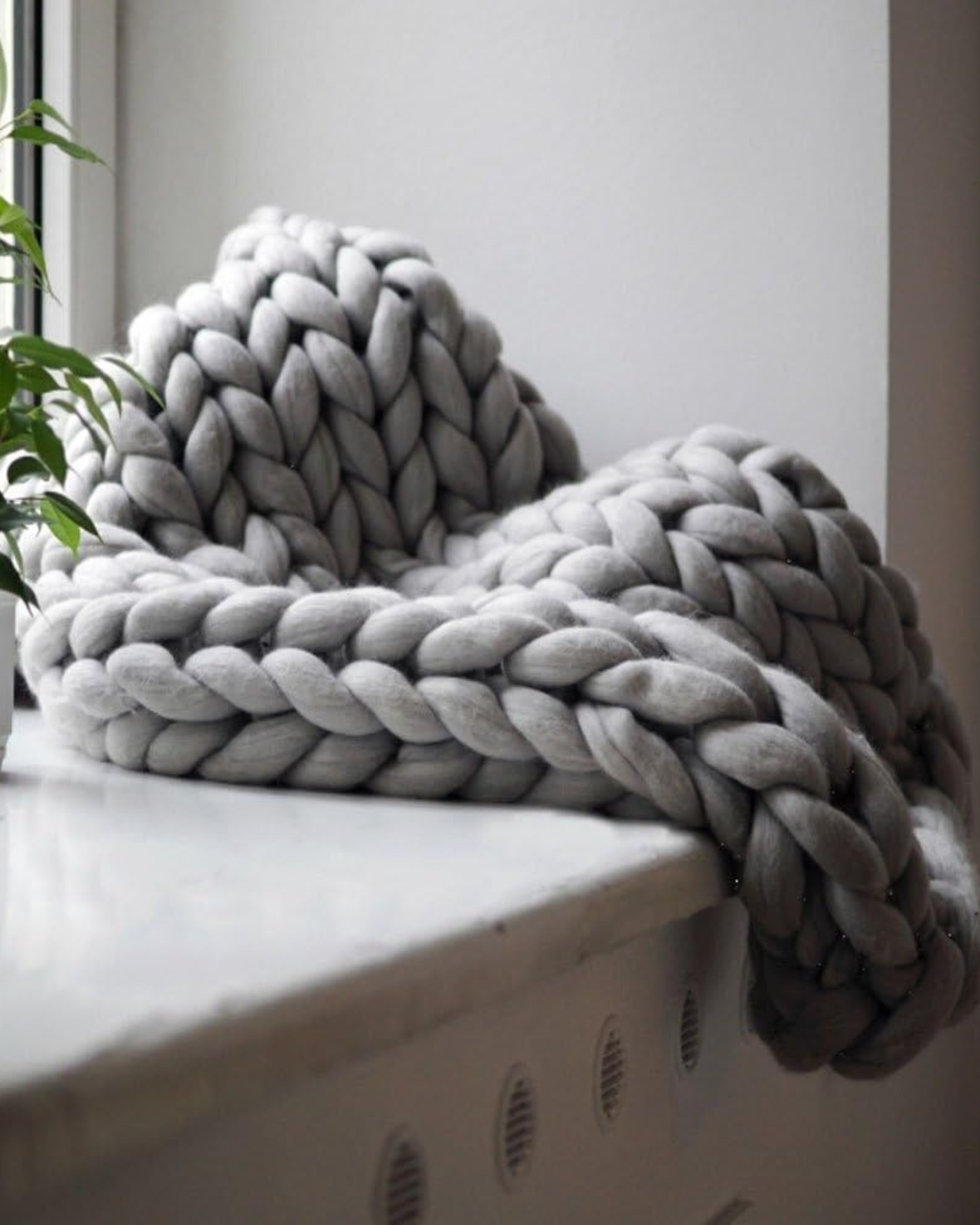 Handgebreid Chunky Plaid – Dik Gebreide Deken in Zachte Chenille voor Bank en Bed | Seveu