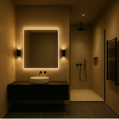 LED-wandlamp in een stopcontact met warm licht