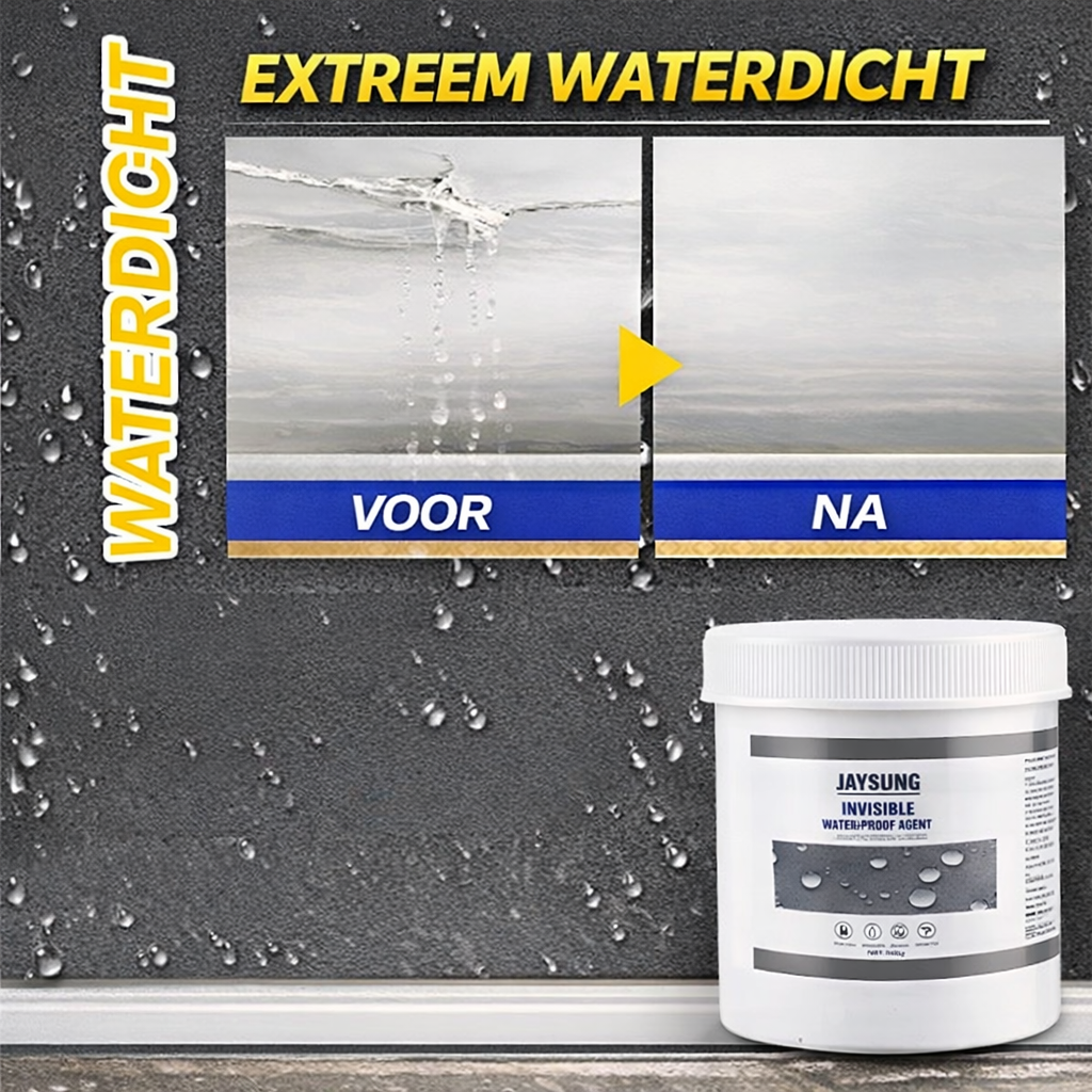 Pot transparante waterdichte coating met kwast