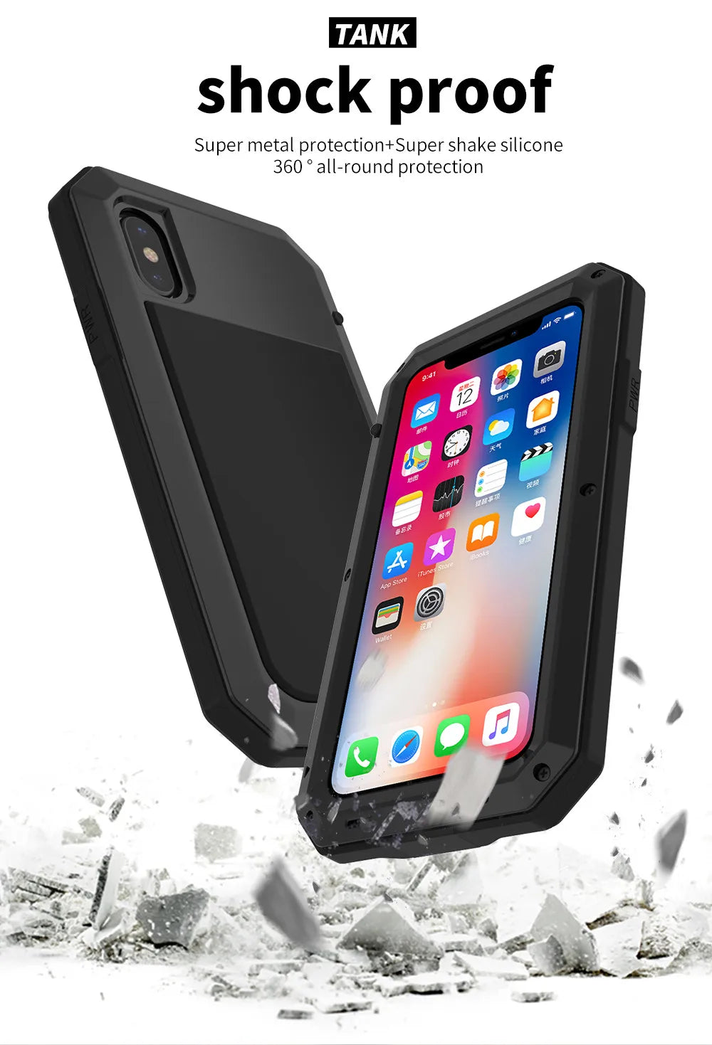 Stevig heavy duty hoesje om een iPhone