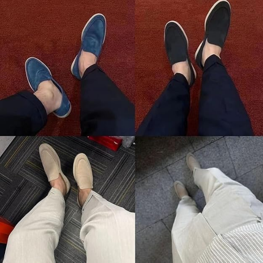 Casual loafers heren, instapmodel met lage schacht