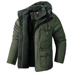 Waterdichte winterjas met capuchon en fleecevoering