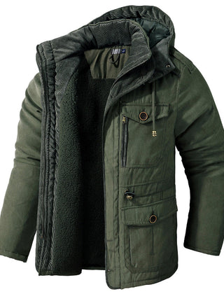 Waterdichte winterjas met capuchon en fleecevoering