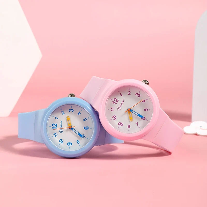 Sportief kinderhorloge met wijzerplaat