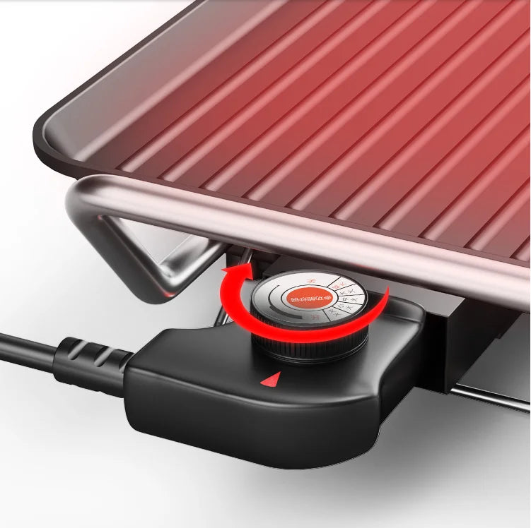 220V Elektrische Grill Non-stick Huishoudapparatuur Diy Barbecue Voedsel Koekenpan Plaat Snelle Verwarming Grill Pan