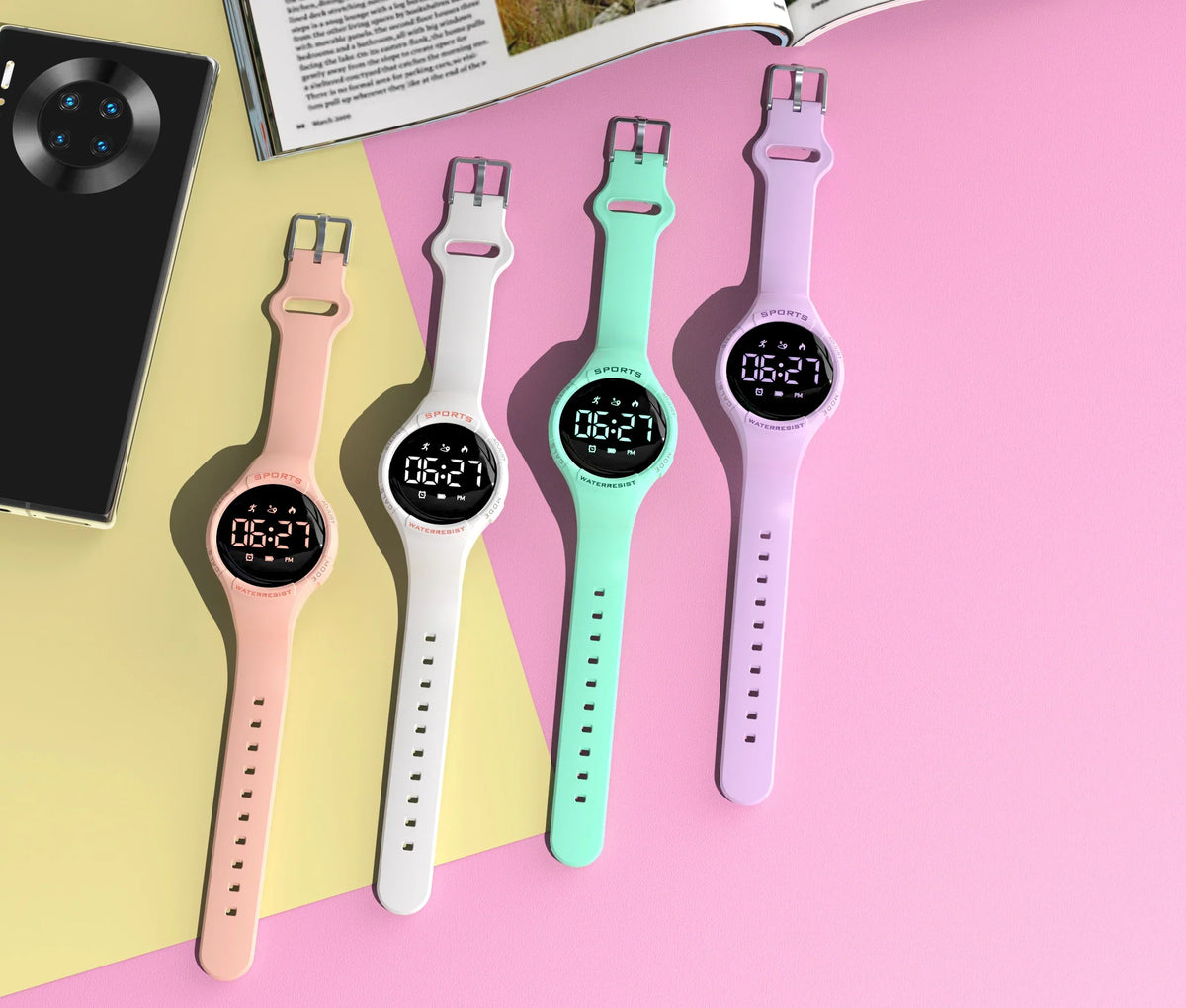 Kleurrijke smartwatch voor kinderen