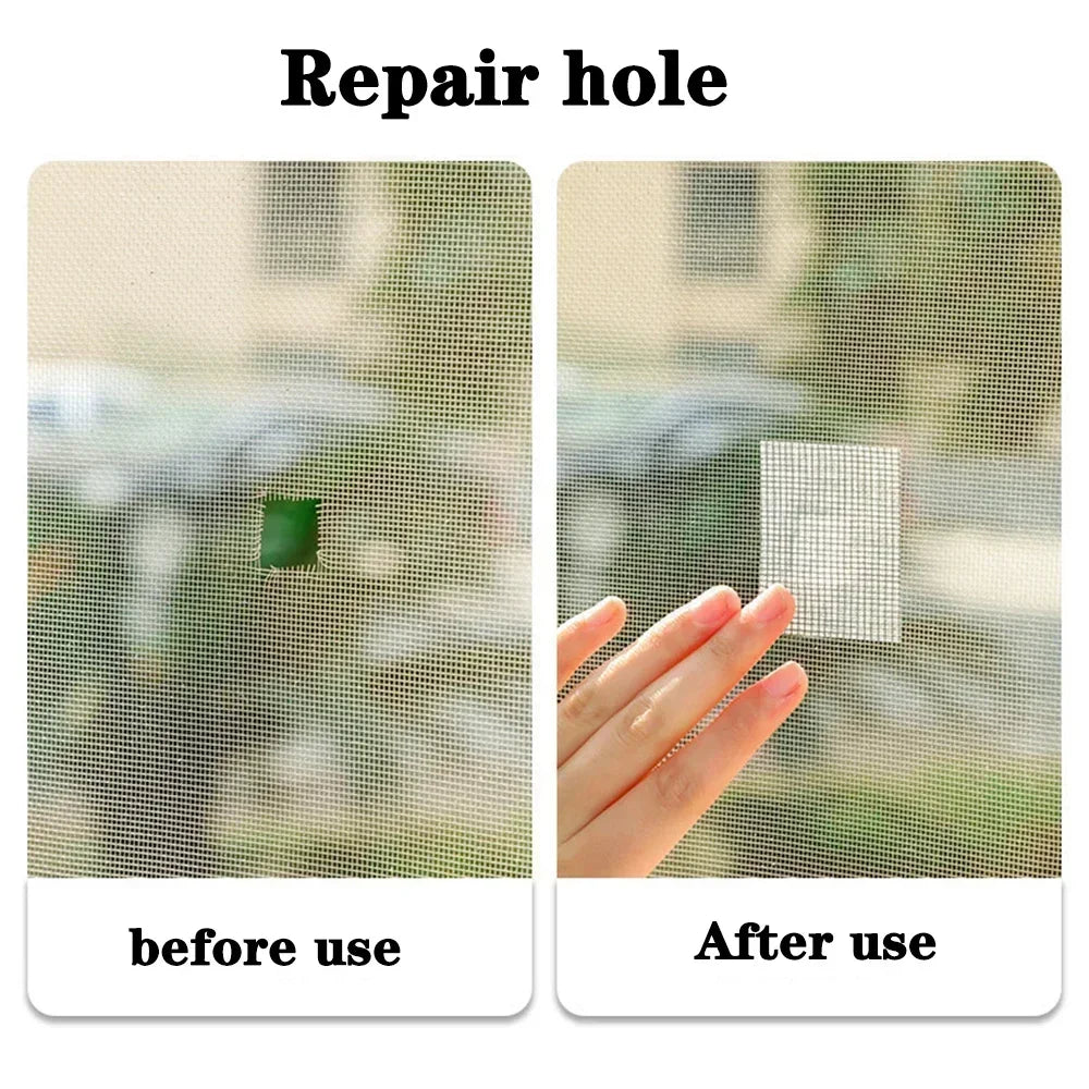 Zelfklevende reparatietape op een hor