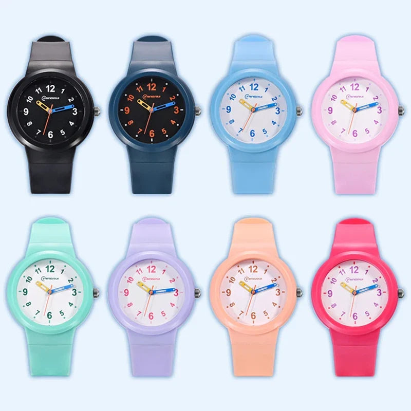 Sportief kinderhorloge met wijzerplaat