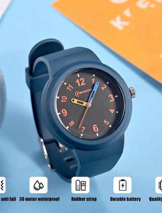 Sportief kinderhorloge met wijzerplaat