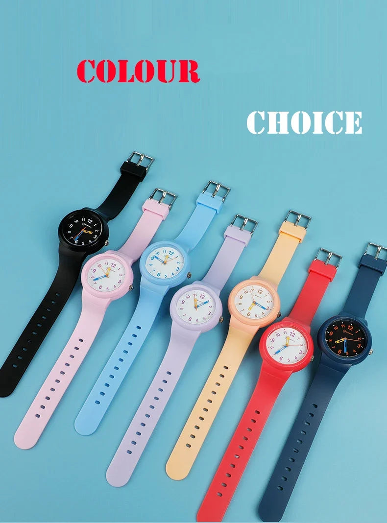 Sportief kinderhorloge met wijzerplaat