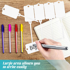 Herbruikbare kunststof labels met kabelbinders in verschillende kleuren