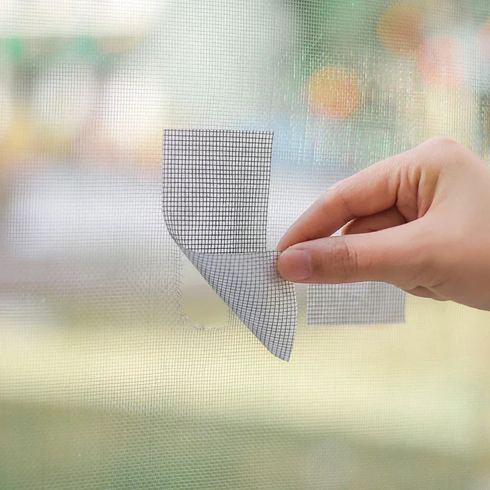 Zelfklevende reparatietape op een hor