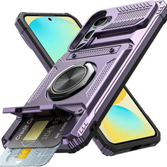 Hoesje voor Samsung met ringstandaard en pashouder
