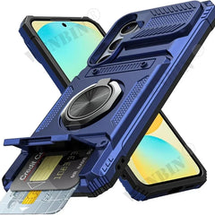 Hoesje voor Samsung met ringstandaard en pashouder