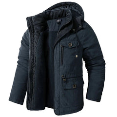 Waterdichte winterjas met capuchon en fleecevoering