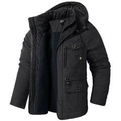 Waterdichte winterjas met capuchon en fleecevoering