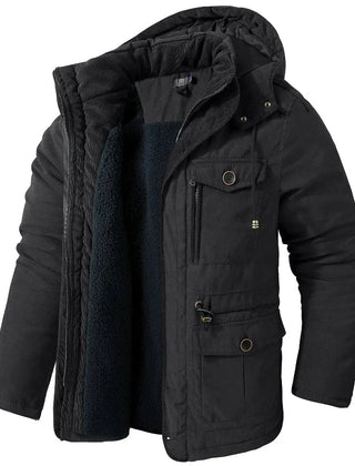 Waterdichte winterjas met capuchon en fleecevoering