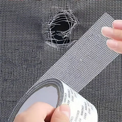 Zelfklevende reparatietape op een hor