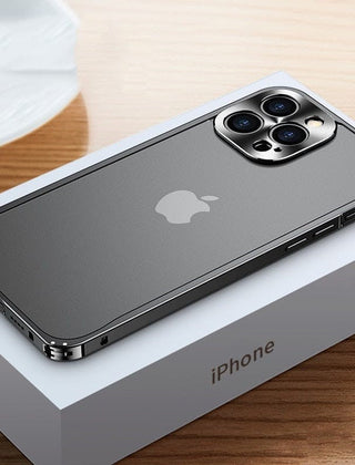 Aluminium bumper hoesje om een iPhone
