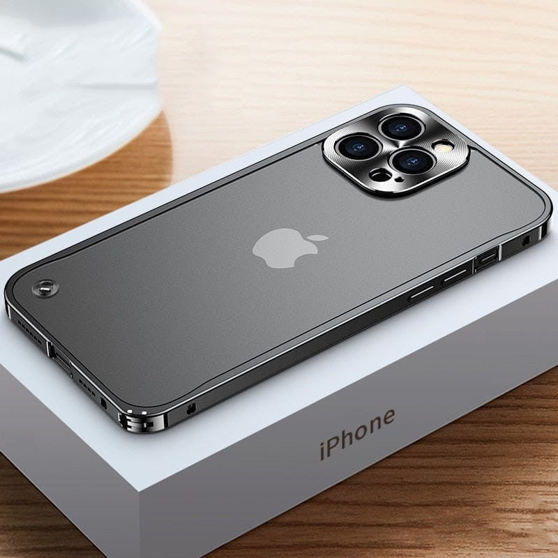 Aluminium bumper hoesje om een iPhone