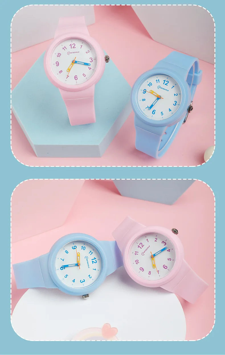 Sportief kinderhorloge met wijzerplaat