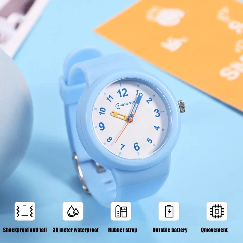 Sportief kinderhorloge met wijzerplaat