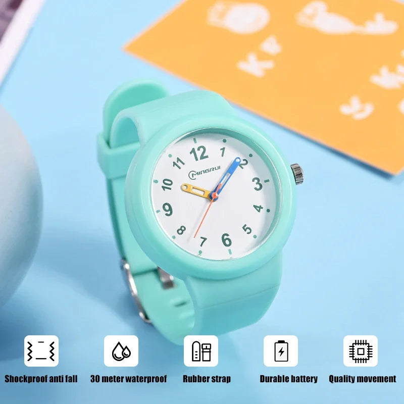 Sportief kinderhorloge met wijzerplaat