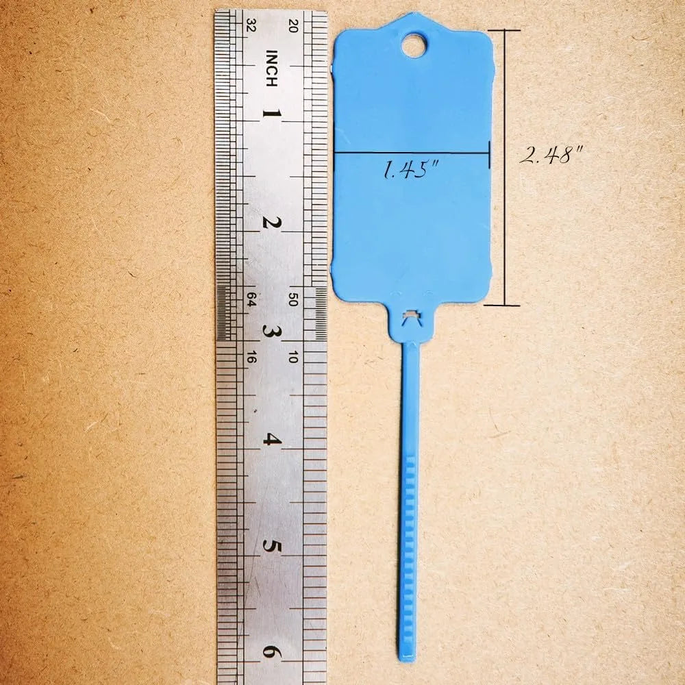 Herbruikbare kunststof labels met kabelbinders in verschillende kleuren