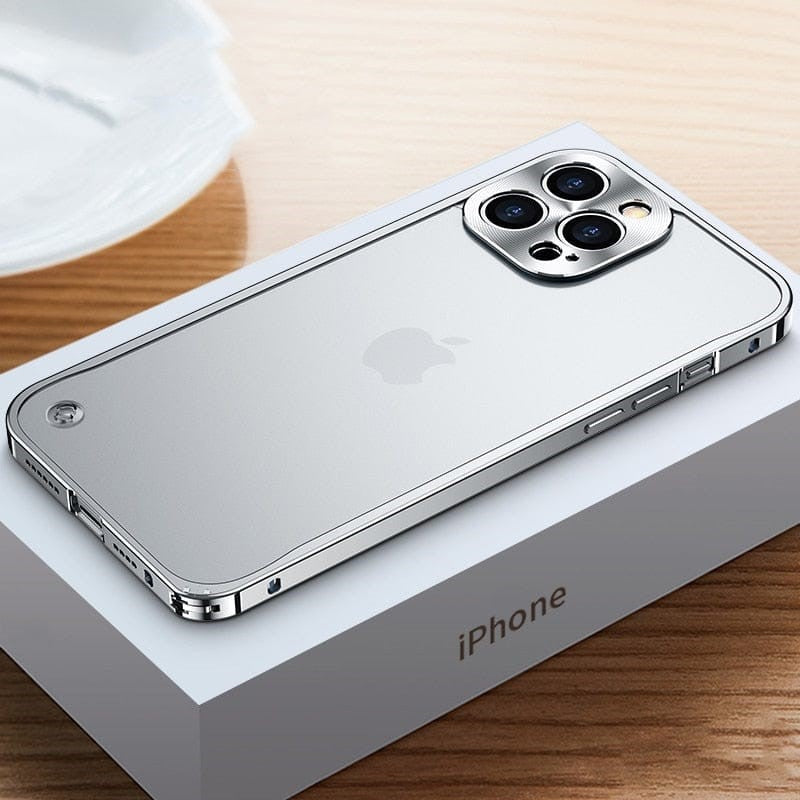 Aluminium bumper hoesje om een iPhone