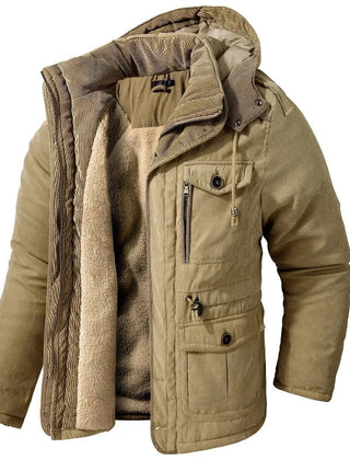 Waterdichte winterjas met capuchon en fleecevoering