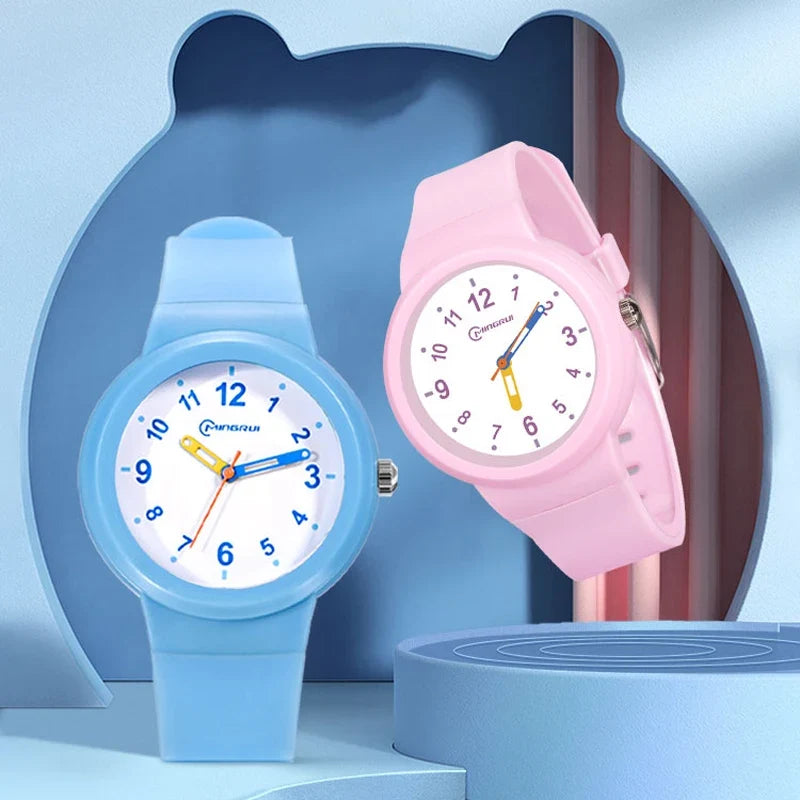Sportief kinderhorloge met wijzerplaat