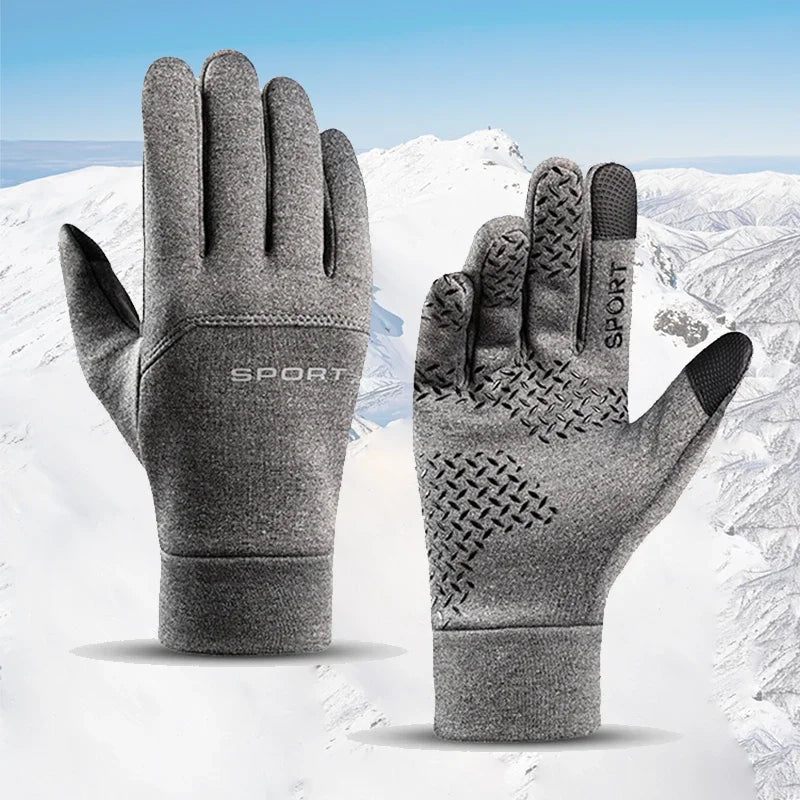 Winterwarme handschoenen Touchscreen Winddicht Koudebestendige fietshandschoenen, hardloop-, wandel-skihandschoenen voor heren, dames