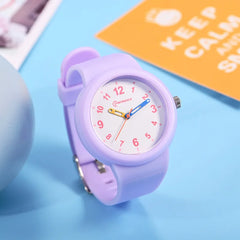 Sportief kinderhorloge met wijzerplaat