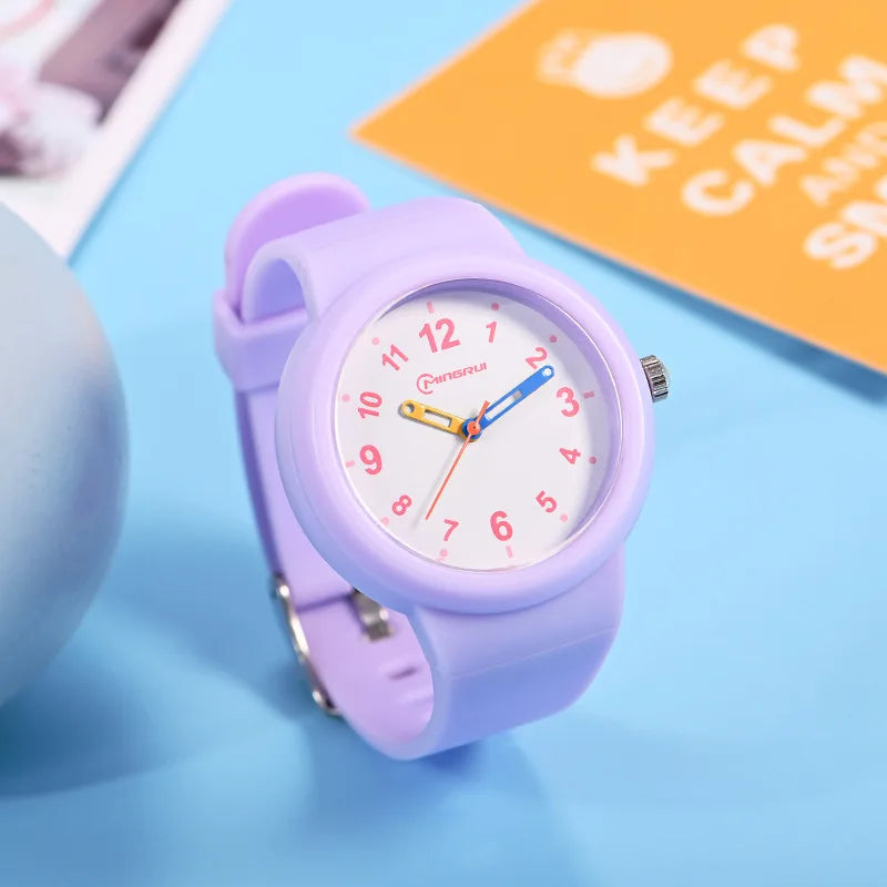 Sportief kinderhorloge met wijzerplaat