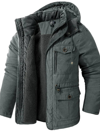 Waterdichte winterjas met capuchon en fleecevoering