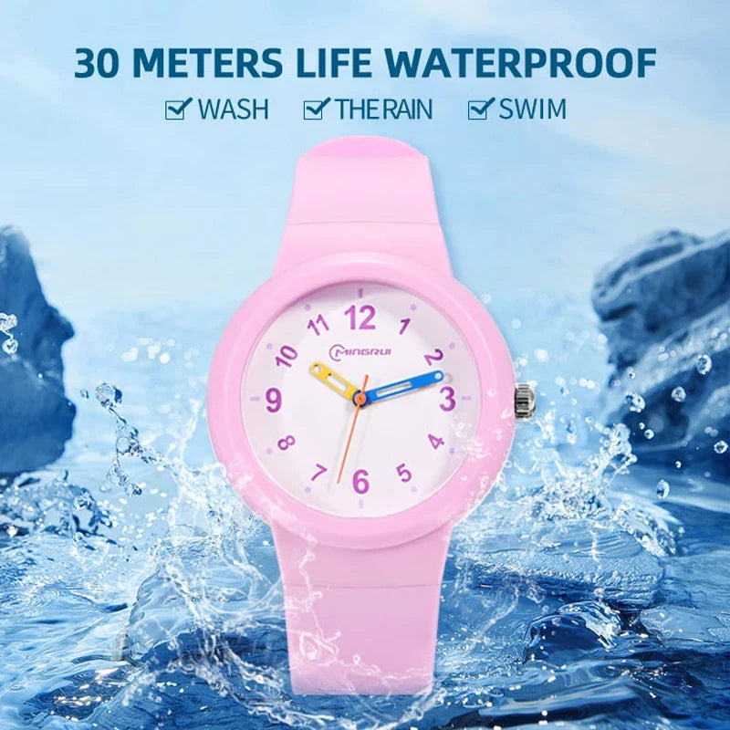 Sportief kinderhorloge met wijzerplaat