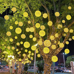 1 Stuk 20/30CM Kerst Globe Fairy Light 24V / 220V Hangende Boom Globe Ball Lichtsnoer Waterdichte Tuin LED Bol Licht